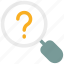 common answers, faq, ⦁ common questions, ⦁ magnifier, ⦁ question mark icon 