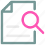 document, ⦁ file, ⦁ search icon 