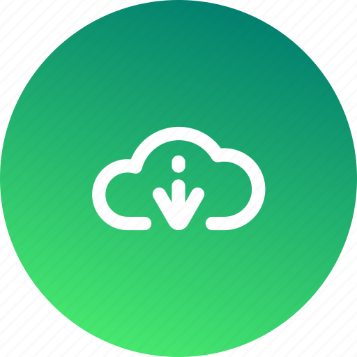 Arrow, arrows, cloud, direction, down, download, navigation icon - Download on Iconfinder
