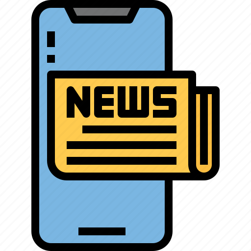 News, newspaper, mobile, smartphone, device, software icon - Download on Iconfinder