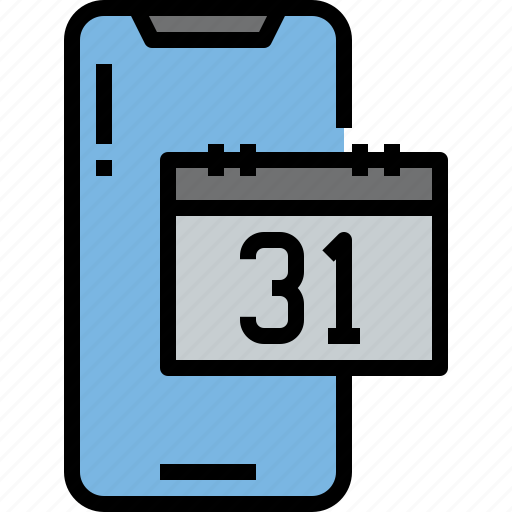Calendar, date, event, mobile, smartphone, device, software icon - Download on Iconfinder