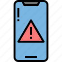 warning, aleart, notification, mobile, smartphone, device, software