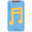 music, player, note, mobile, smartphone, phone, software, song 