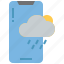 weather, forecast, cloud, raining, mobile, smartphone, software 
