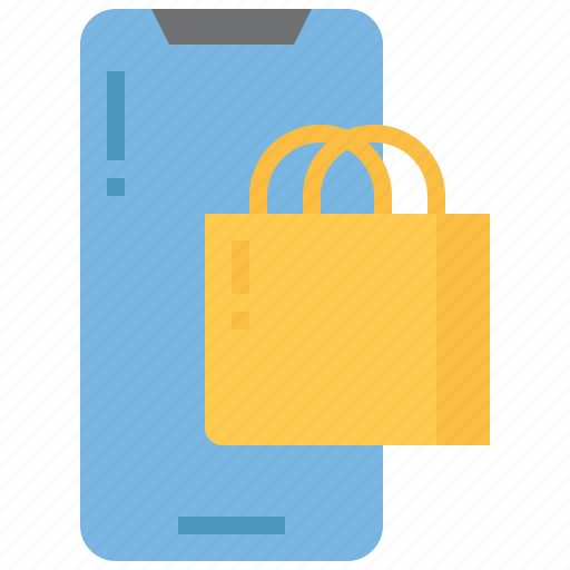 Shopping, bag, online, mobile, smartphone, device, software icon - Download on Iconfinder