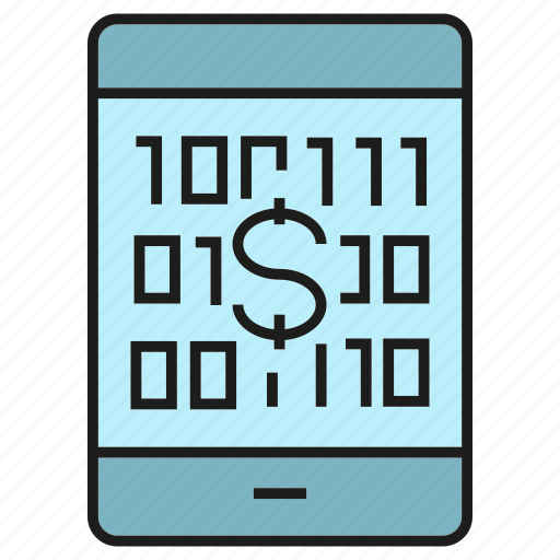 Bank, binary, finance, mobile, money, payment, smart phone icon - Download on Iconfinder