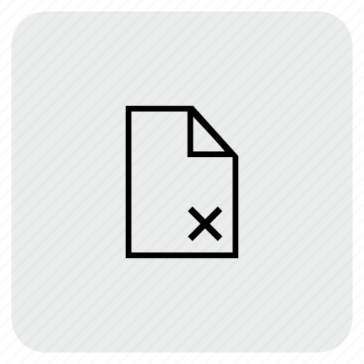 Delete, document, file, trash icon - Download on Iconfinder