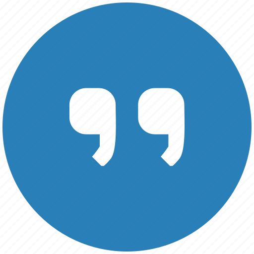 Comma, excerpt, quote, round icon - Download on Iconfinder