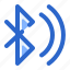 bluetooth, connection, mobile, network, on 