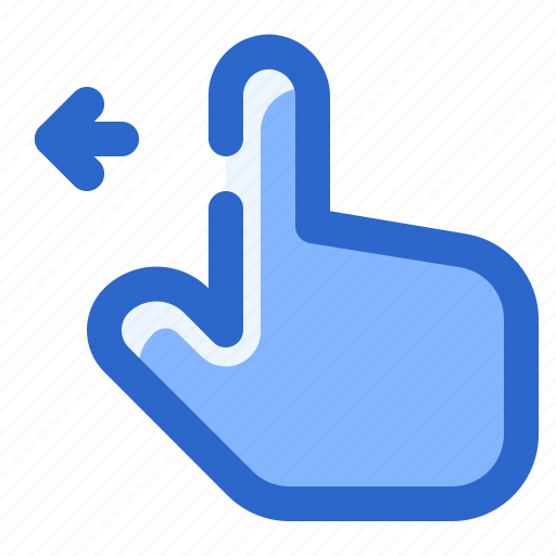 Finger, hand, left, swipe, touch icon - Download on Iconfinder