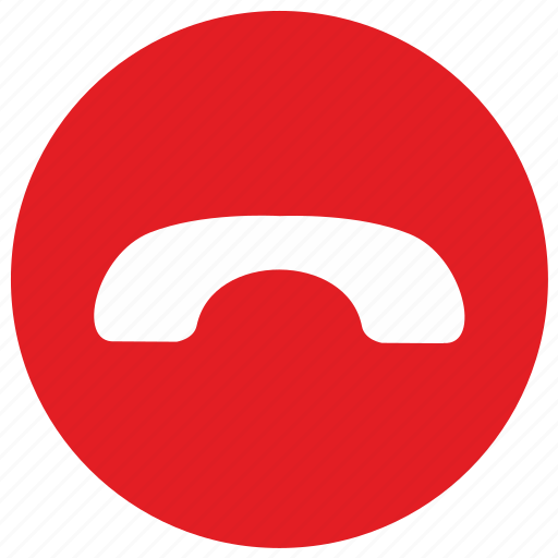 Red Mobile Call Icon Png Rwanda 24