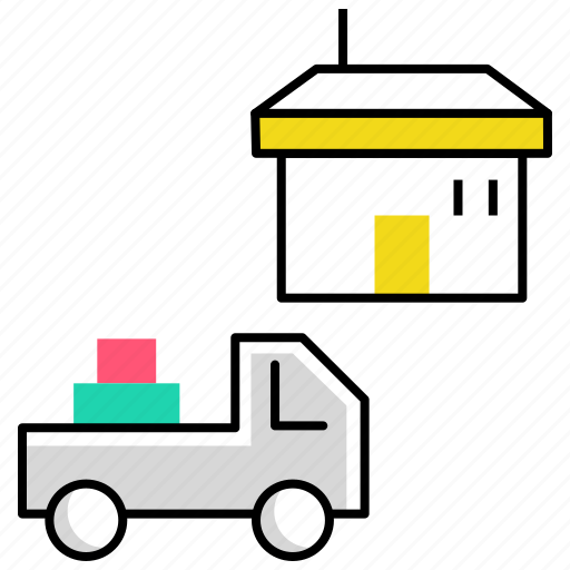 Delivery truck, delivery van, home delivery, order, transport, vehicle icon - Download on Iconfinder