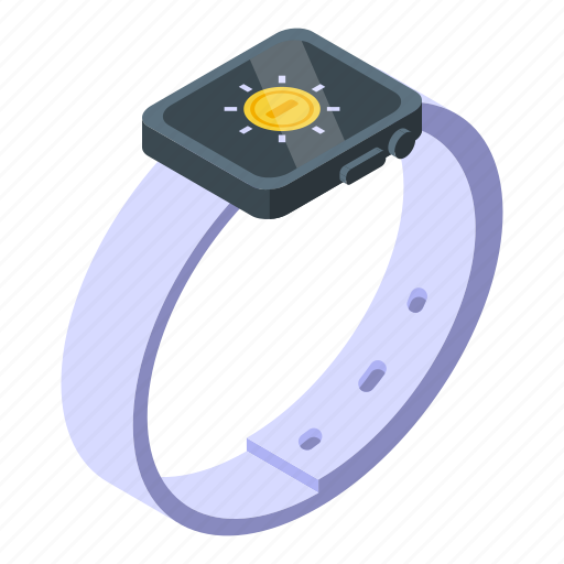 Smartwatch, mobile, payment, isometric icon - Download on Iconfinder