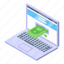 laptop, mobile, payment, isometric