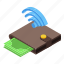 web, wallet, mobile, payment, isometric 