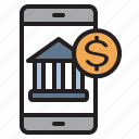 mobile, banking, smartphone, online, bank, coin