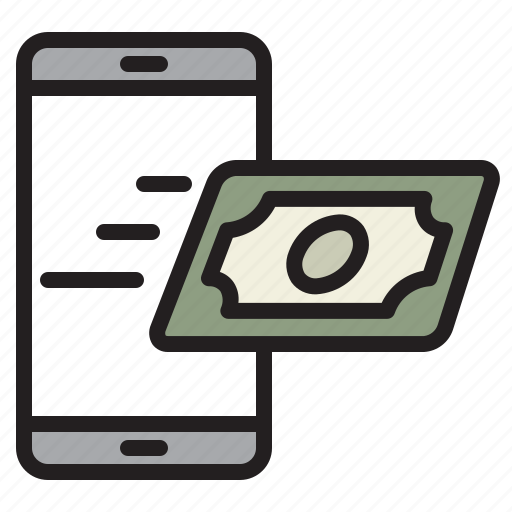 Mobile, payment, money, banknote, smartphone, online, pay icon - Download on Iconfinder