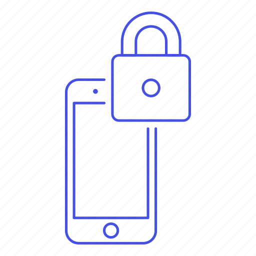Phone, mobile, smartphone, security, lock, locked icon - Download on Iconfinder