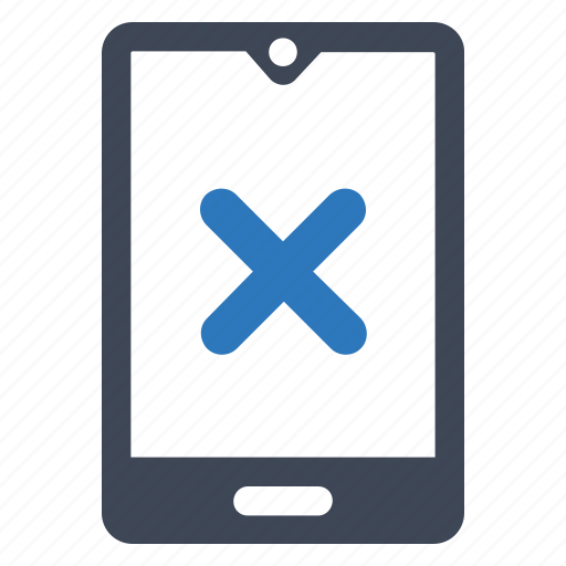 Mobile, phone, close, cancel icon - Download on Iconfinder