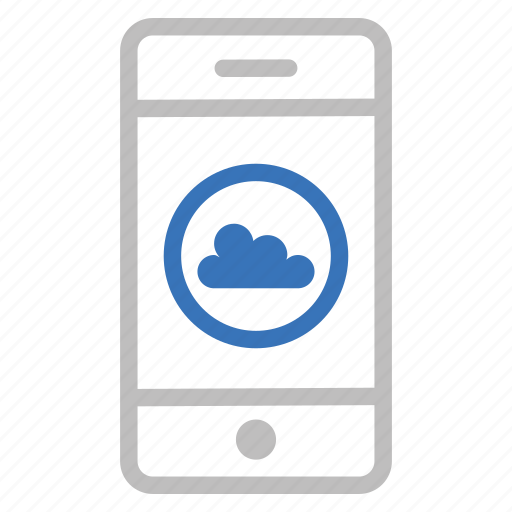 Cloud, storage, cell, phone, device, mobile icon - Download on Iconfinder