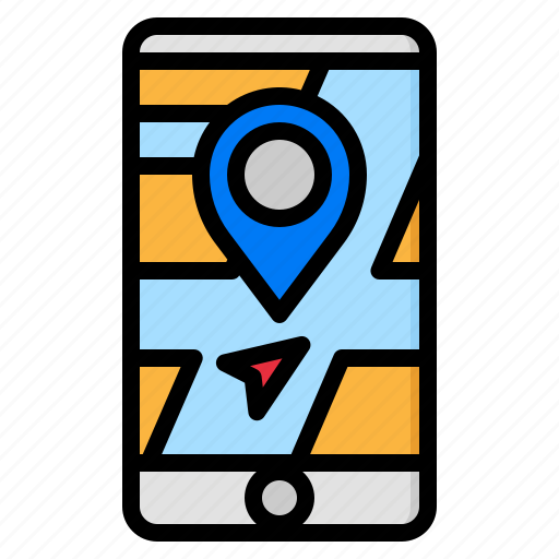 Pin, pinholder, phone, location, gps icon - Download on Iconfinder