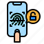 scan, fingerprin, access, authentication, finger 