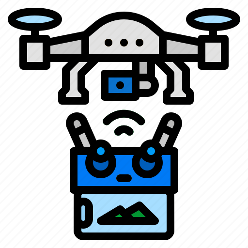 Electronics, drone, control, phone, remote icon - Download on Iconfinder