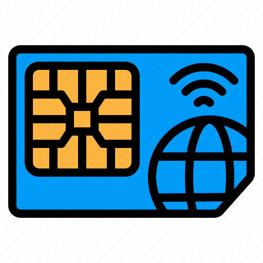 Signal, sim, phone, card, simcard icon - Download on Iconfinder
