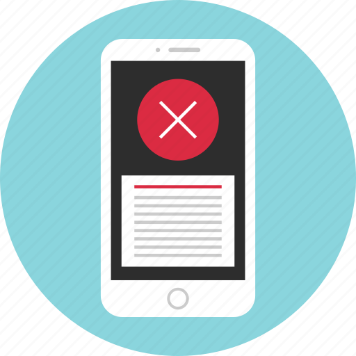 Delete, mobile, stop, wireframe icon - Download on Iconfinder