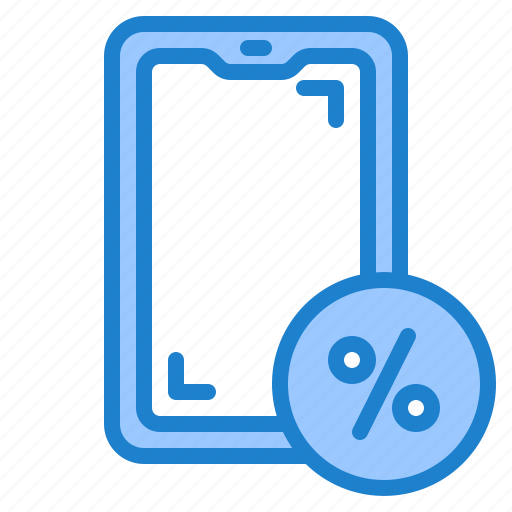 Smartphone, mobilephone, technology, sale, discount icon - Download on Iconfinder