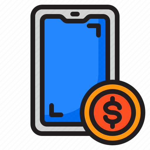 Smartphone, mobilephone, payment, finance, money icon - Download on Iconfinder