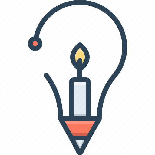 Candle, concept, creative, enterprising, inventive, prolific, visionary icon - Download on Iconfinder