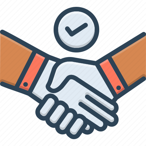 Agreement, bargain, cooperation, deal, handshake, pledge, promise icon - Download on Iconfinder