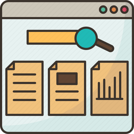 Digital, research, report, query, analysis icon - Download on Iconfinder