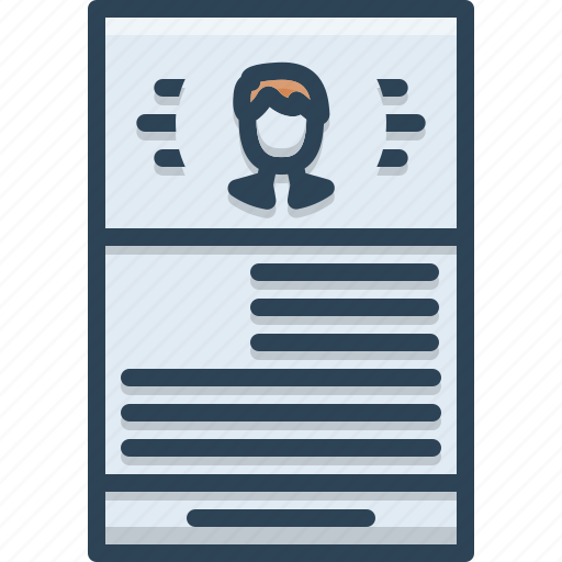 Application, interview, portfolio, resume icon - Download on Iconfinder