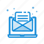 mail, message, envelope, computer, monitor, communication 