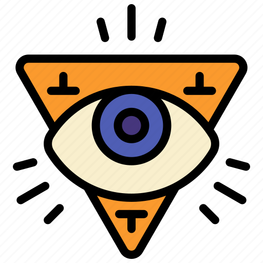 Illuminati, all, seeing, eye, occult, witchy, wicca icon - Download on Iconfinder