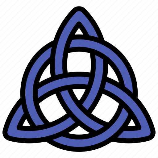 Triquetra, wiccan, celtic, knot, occult, witchy, wicca icon - Download on Iconfinder