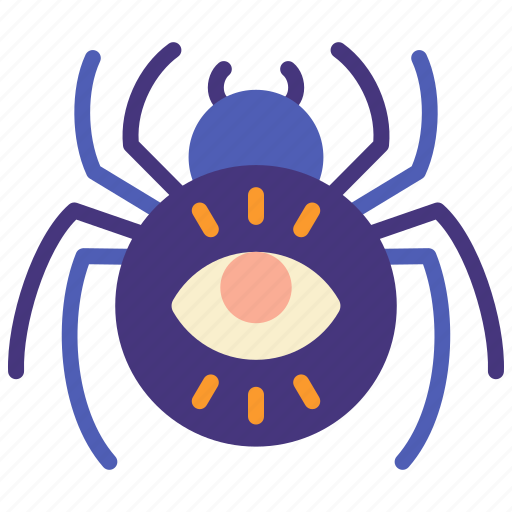 Spider, all, seeing, eye, providence, occult, witchy icon - Download on Iconfinder