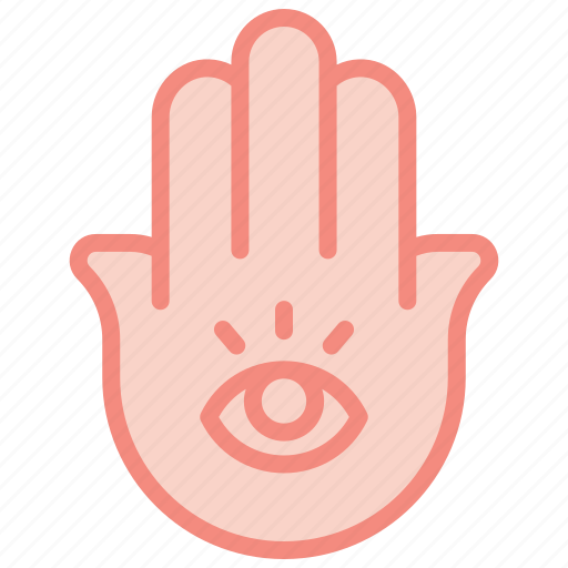 Hamsa, evil, eye, hand, occult, witchy, mystical icon - Download on Iconfinder