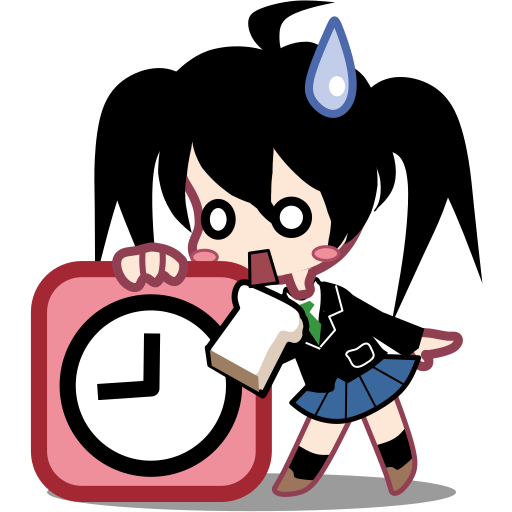 Clock, alarm, time, timer, cartoon, schedule, japan icon - Free download