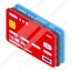 monetization, credit, card, isometric 