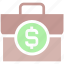 bag, brief case, case with dollar sign, cash bag, currency bag, dollar case, dollar sign, finance, money, money bag 