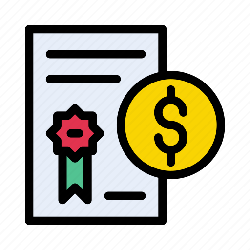 Bill, currency, document, dollar, money icon - Download on Iconfinder