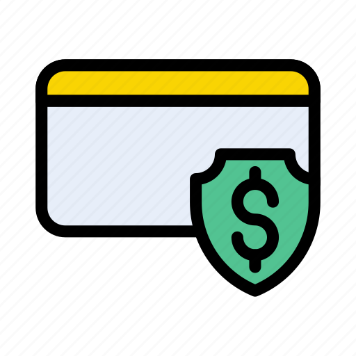 Credit, dollar, protection, security, shield icon - Download on Iconfinder