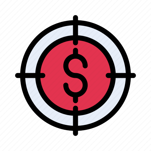 Cost, dollar, focus, money, target icon - Download on Iconfinder