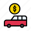 automobile, dollar, money, truck, vehicle 