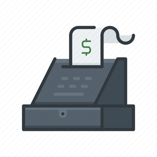 Pos, point of sale, bill, cash register icon - Download on Iconfinder