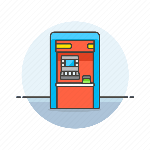 Atm, money, cash, currency, finance, machine, street icon - Download on Iconfinder