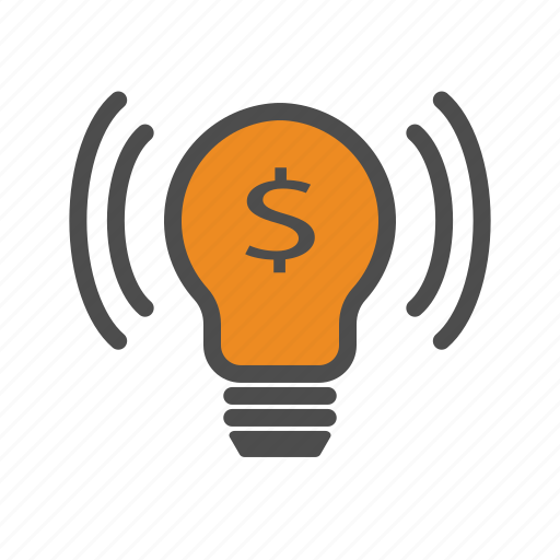 Bulb, idea, lamp, money icon - Download on Iconfinder
